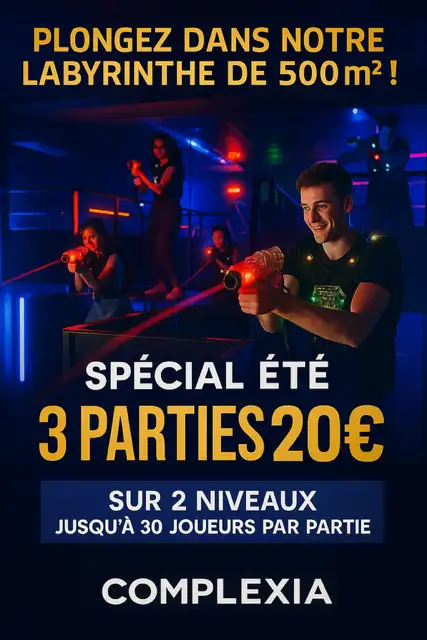 🔫 Complexia : Plongez dans le plus grand Laser Game de la région !